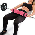Barbell Pad for Squats and Hip Thrusts - Foam Neck and Shoulder Sleeve with Two Straps