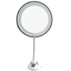 Flexible Gooseneck Makeup Mirror – 10X Magnifying Lighted Vanity Mirror with Suction Cup