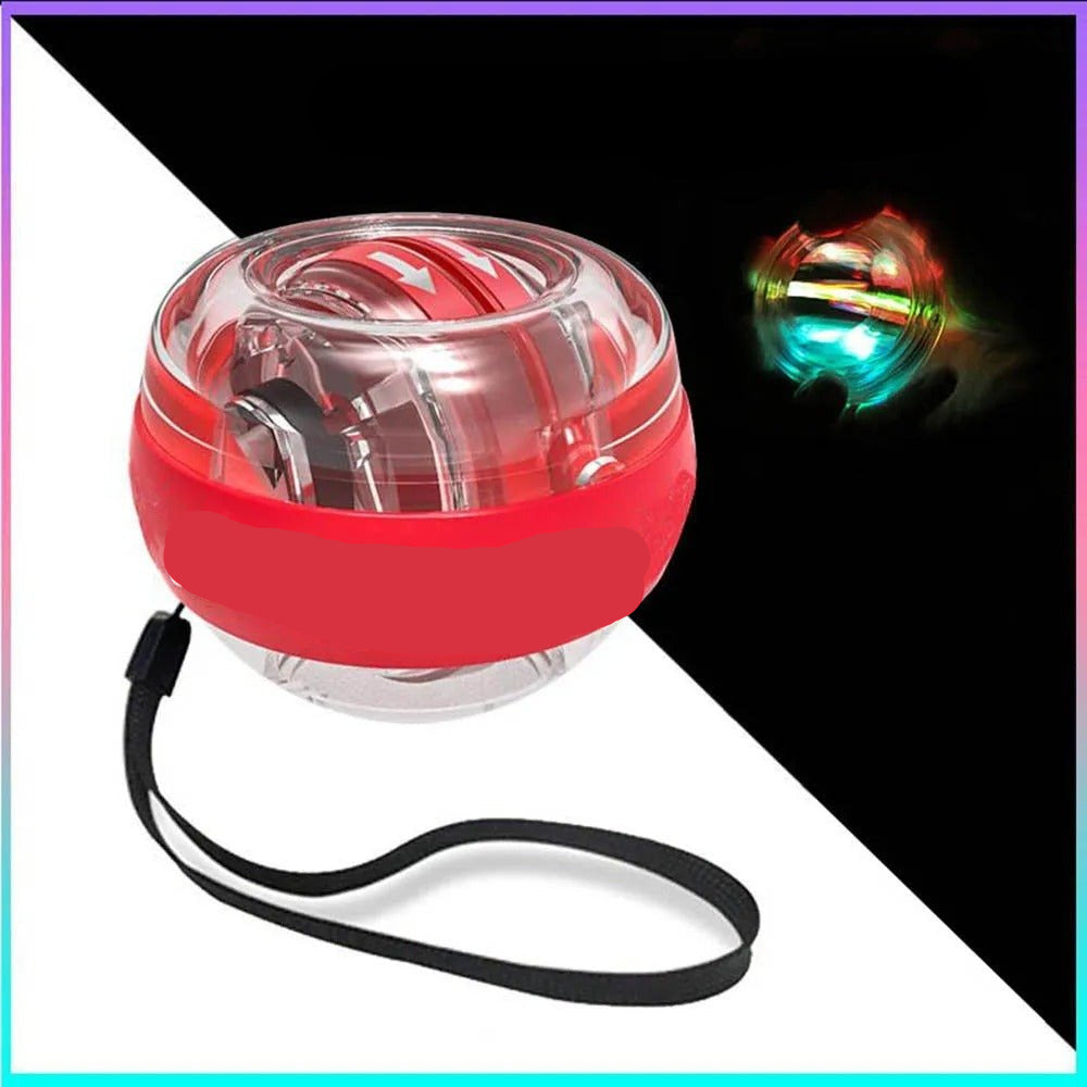 Gyro Ball Forearm Exerciser – Auto-Start Gyroscopic Wrist Ball with LED for Arms, Fingers and Wrists