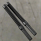 Cordless Battle Rope Bar — Coil-Spring Training Stick for Battle Rope Waves, No Rope and No Anchor, Single or Pair