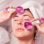 Ice Globes Facial - Crystal Ball Massager for Face, Neck and Eyes, Daily Beauty, Skin Tightening, Anti Aging, Reduce Puffiness and Wrinkles
