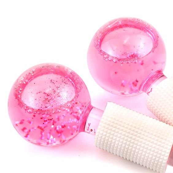Ice Globes Facial - Crystal Ball Massager for Face, Neck and Eyes, Daily Beauty, Skin Tightening, Anti Aging, Reduce Puffiness and Wrinkles