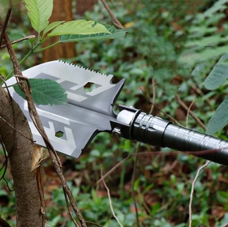 Indestructible Survival Shovel – Folding Shovel Set with Manganese Steel Head