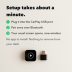 Wireless CarPlay & Android Auto Adapter – 2-in-1 Dongle That Turns Factory Wired CarPlay Into Wireless