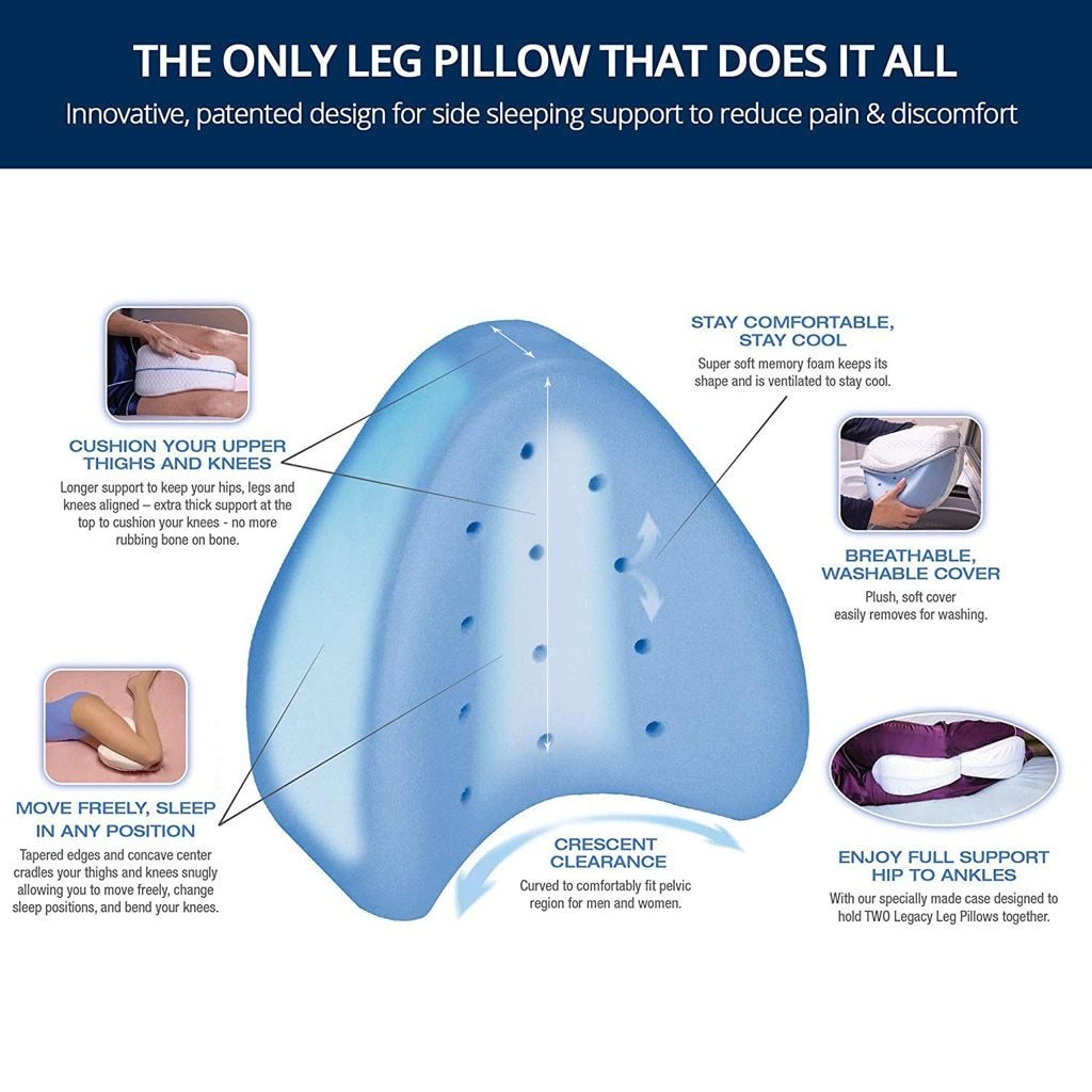 Leg Cushion for Back, Hips, Legs & Knee Support