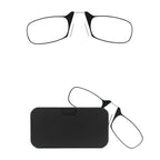 Legless Clamp Nose Retractable Reading Glasses – Ultra-Thin Portable Design for Men and Women, Stylish Pocket-Sized Eyewear for Effortless Vision