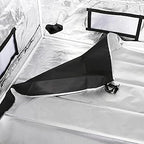 Hydroponic Mylar Grow Tent with Observation Window – 24x24x48" Indoor Reflective Plant Growing Tent with Floor Tray & Light Blocking