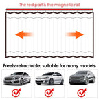 Magnetic Car Sun Shade Window Sliding Curtain - Car Window Sun Shades Universal Privacy Magnetic Car Window Curtains Slidable Sun Protection