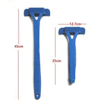 Men Back Shaver - Hair Shaver Three Head Blade Foldable Trimmer Body Leg Long Handle Removal