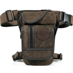 Outdoor Canvas Drop Leg Bag - Multi-Purpose Motorcycle Outdoor Travel,  Hip Bag, Hiking, Climbing, Thigh Bag