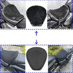 Motorcycle Seat Cushion — 3D TPE Honeycomb Pad with Two Adjustable Straps