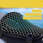 Motorcycle Seat Cushion — 3D TPE Honeycomb Pad with Two Adjustable Straps