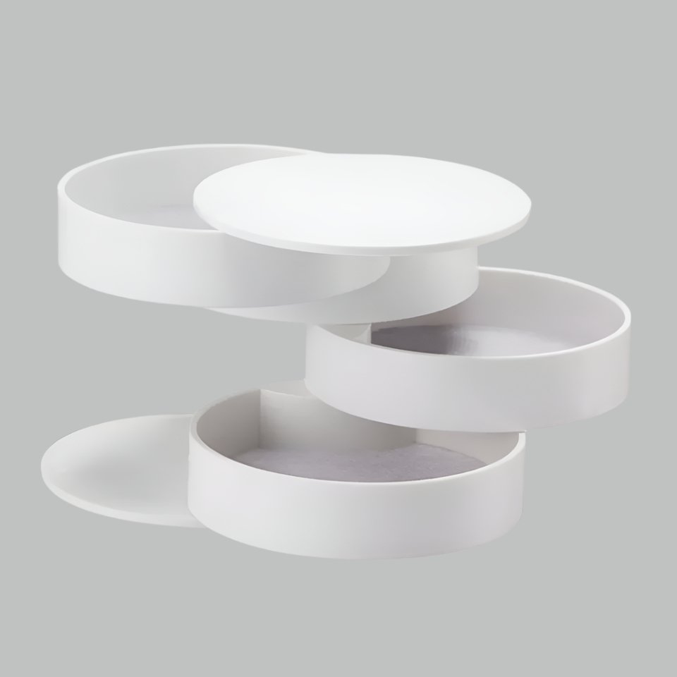 Multi-Layer Rotating Jewelry Organizer - Rotating Small Jewelry Box