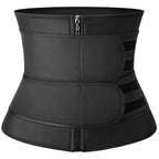 Neoprene Sweat Waist Trainer - Body Shaper for Women with Two Belts