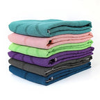 Non-Slip Portable Yoga Pilates Pad - Yoga Mat Towel Cover Ideal for Hot Yoga, Pilates