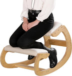 Office Ergonomic Wooden Kneeling Chair