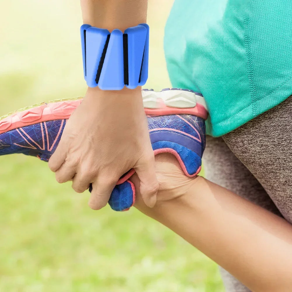 Adjustable Silicone Wrist Weights – 1/2 lb Lightweight Triangle Bracelets for Jogging, Fitness, and Yoga Strength Training Workouts