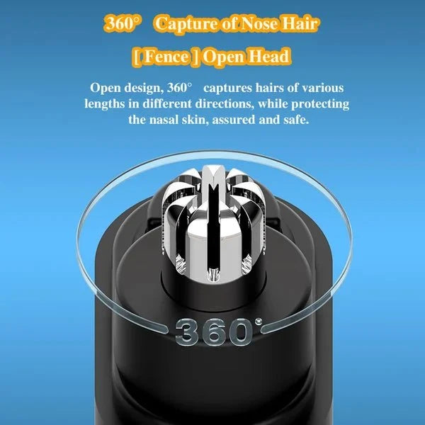 Portable & Rechargeable Nose Hair Trimmer - Precision Grooming On-the-Go