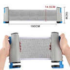 Portable Table Tennis Set - Retractable Table Tennis Net Portable Ping Pong Net