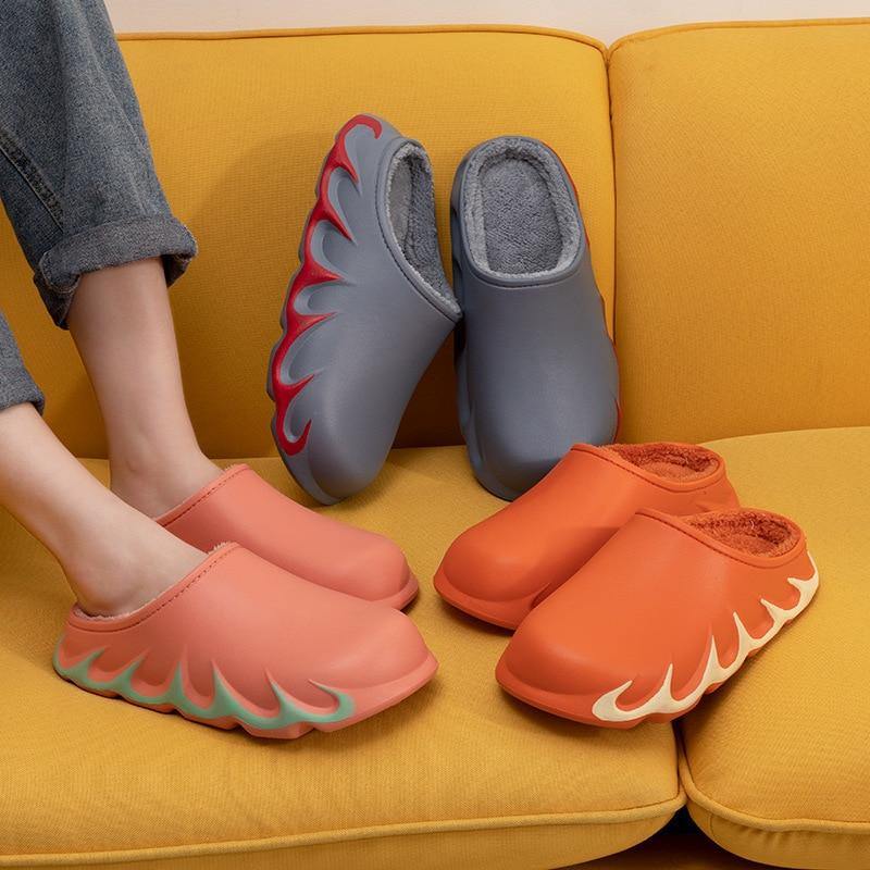 Stylish Anti-Slip Indoor Warm Plush Slipper