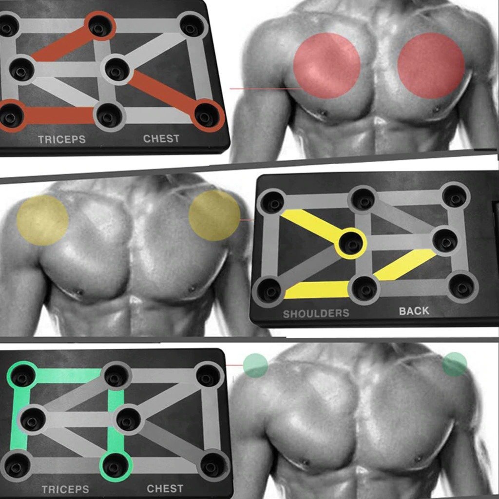 Push Up Rack Board 9-in-1 Body Building Fitness