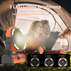 Portable Rechargeable Camping Fan -  Ceiling Fan with Light and Remote Control