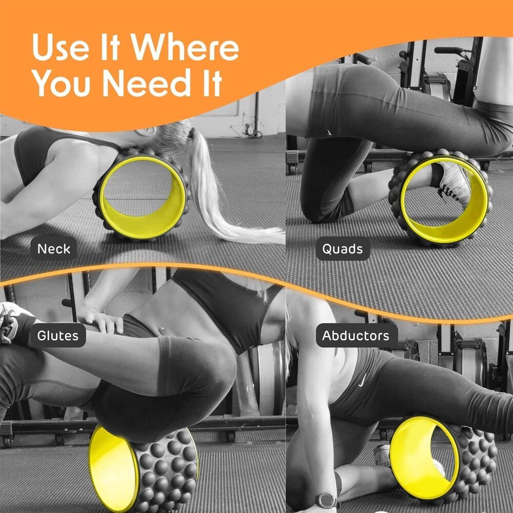 Wheel Back Roller Massager - Deep Tissue Massage