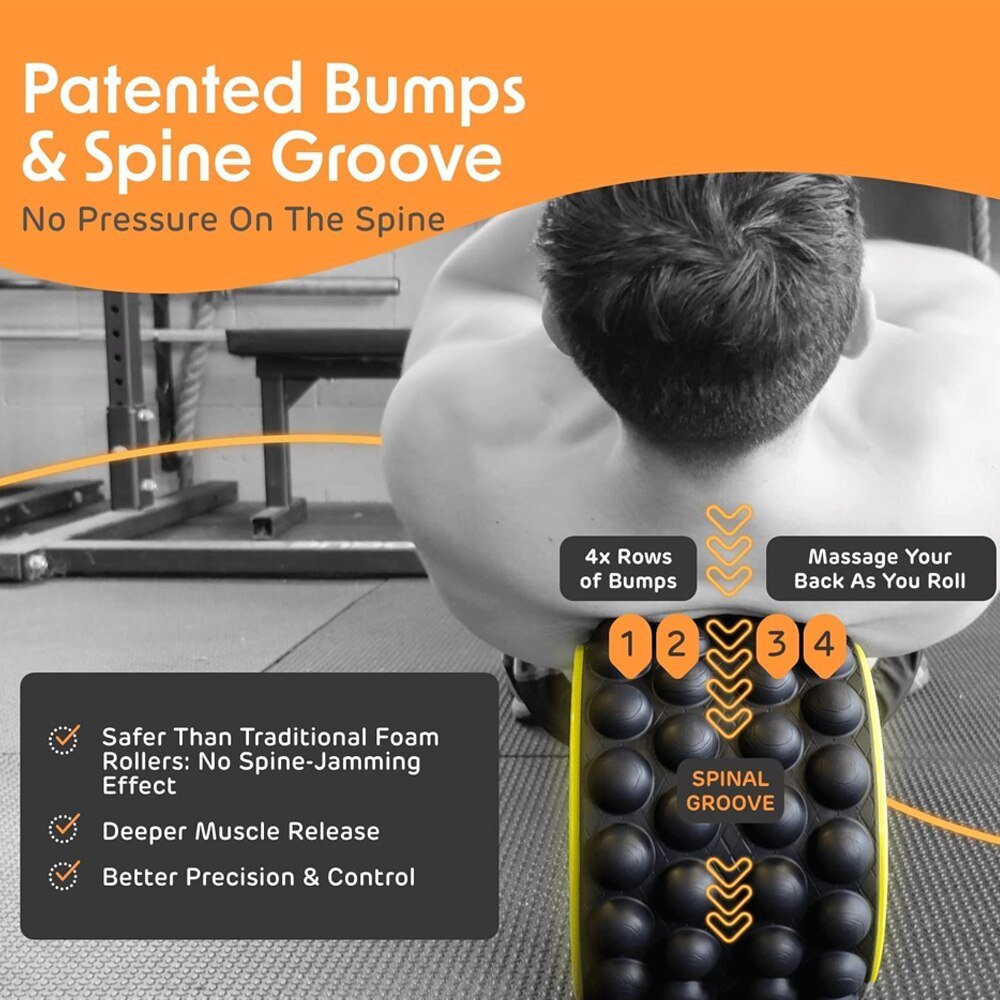 Wheel Back Roller Massager - Deep Tissue Massage