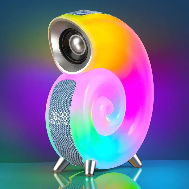 Colorful Sea Shell LED Bluetooth Smart Speaker