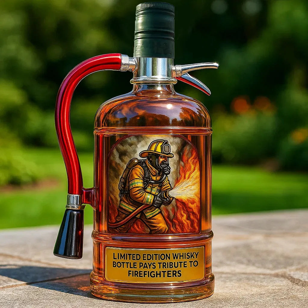 Firefighter Tribute Whiskey Bottle