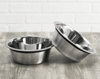 Extra Bowl Set – Human-Grade 304 Stainless Steel Dog Bowls, Set of 2