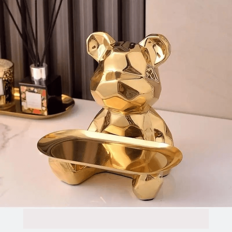 Geometric Bear for stylish organization and storage