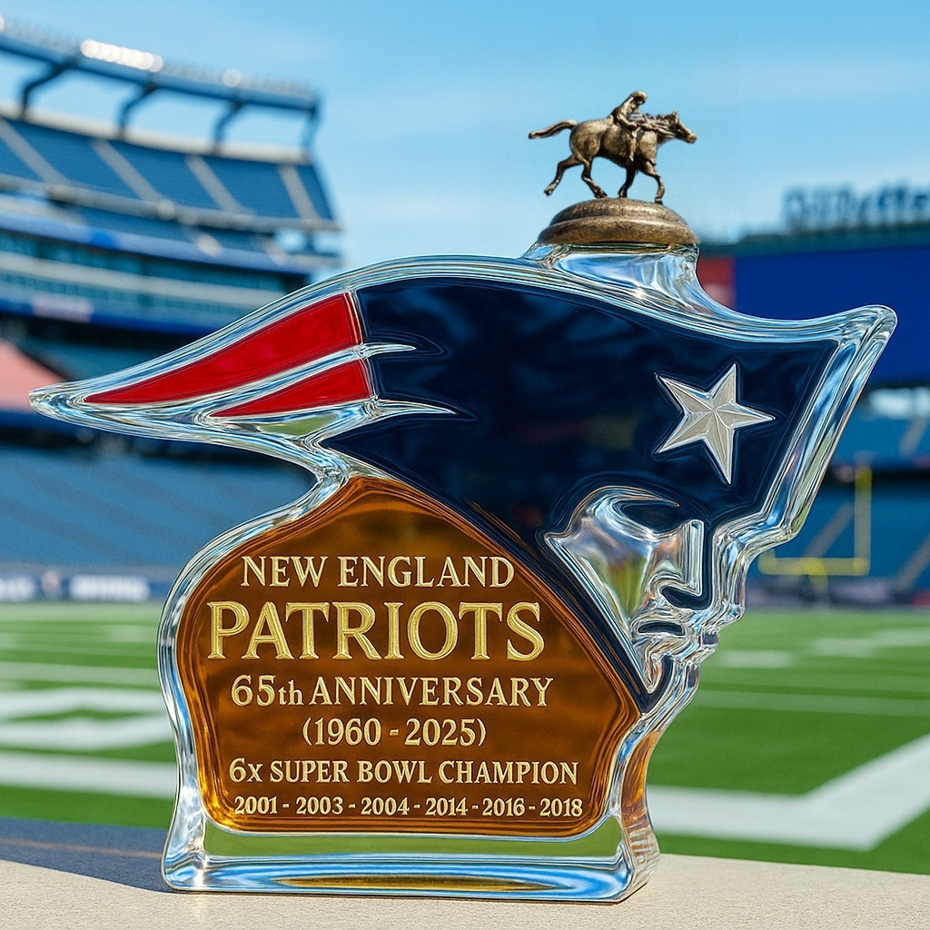 New England Patriots  Whiskey Bottle