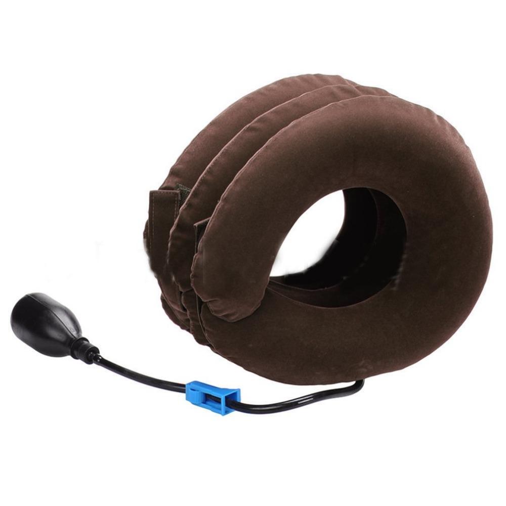 Three Layers Cervical Neck Traction Inflatable Pillow