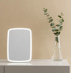 Touch-Sensitive Portable Makeup Mirror - With LED Brightness, Adjustable and USB Rechargeable