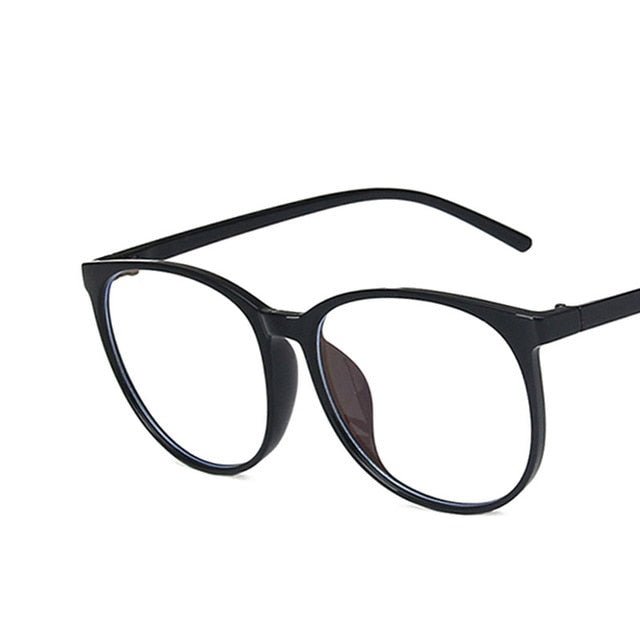 Transparent Anti Blue Light Computer Glasses Round for Women