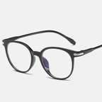 Transparent Anti Blue Light Computer Glasses Round for Women
