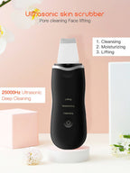 Ultrasonic Skin Scrubber & Face Spatula with Nano Mist Sprayer