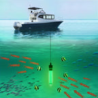 Underwater Night Fishing Light – Green LED Fish Attracting Light, 12 V Battery Clips & USB Lead (6.5 W)
