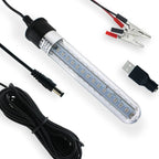 Underwater Night Fishing Light – Green LED Fish Attracting Light, 12 V Battery Clips & USB Lead (6.5 W)