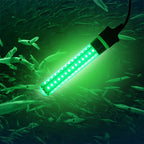 Underwater Night Fishing Light – Green LED Fish Attracting Light, 12 V Battery Clips & USB Lead (6.5 W)