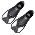 Short Snorkeling Fins - Comfortable TPR Swim Aids for Diving, Pool Training & Travel, Kids to Adult Sizes