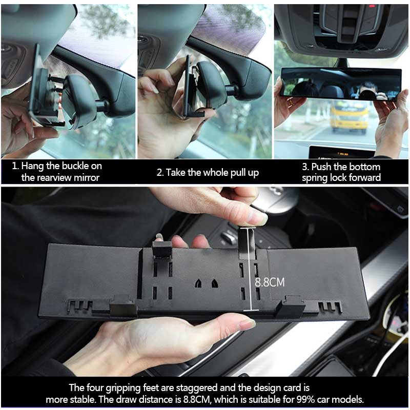 Wide Angle Panoramic Rearview Mirror